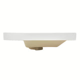 Namještajni keramički umivaonik SAT B-Way u mat bijeloj boji, četvrtastog oblika i s preljevom