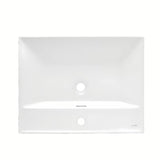 Namještajni keramički umivaonik SAT B-Way 60,5x46,5 cm u mat bijeloj boji s otvorom pro slavinu u sredini