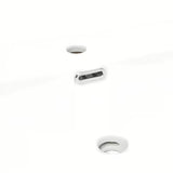 Namještajni keramički umivaonik SAT B-Way u mat bijeloj boji s odlagališnim plohama i otvorom pro slavinu u sredini.