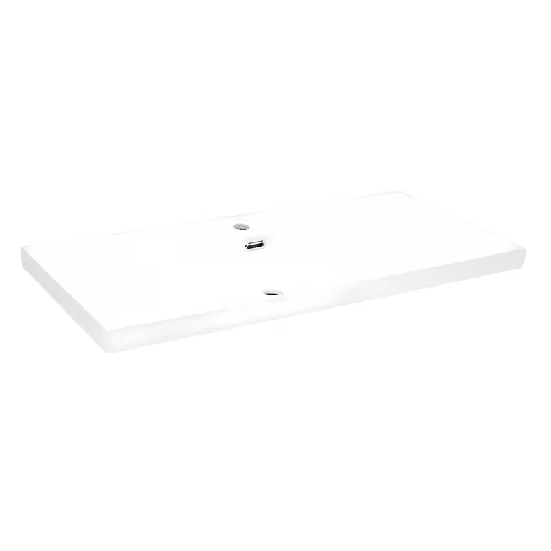 Bijeli keramički umivaonik za kupaonski ormarić SAT B-Way 100,5x46,3 cm s otvorom pro za slavinu u sredini