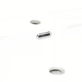 Bijeli keramički umivaonik za kupaonski ormarić SAT B-Way 100,5x46,3 cm s otvorom pro za slavinu u sredini