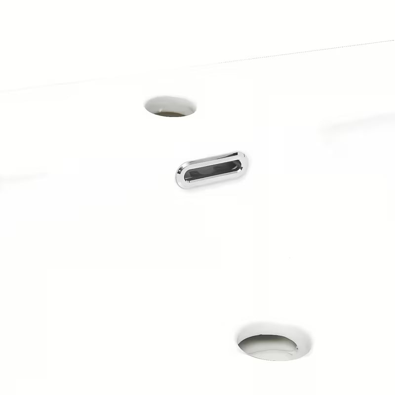 Bijeli keramički umivaonik za kupaonski ormarić SAT B-Way 100,5x46,3 cm s otvorom pro za slavinu u sredini