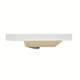 Bijeli keramički umivaonik za kupaonski ormarić SAT B-Way 100,5x46,3 cm s otvorom pro za slavinu u sredini