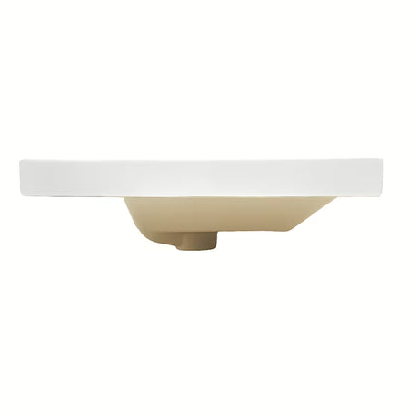 Bijeli keramički namještajni dvostruki umivaonik SAT B-Way s dva otvora pro slavinu i preljevom