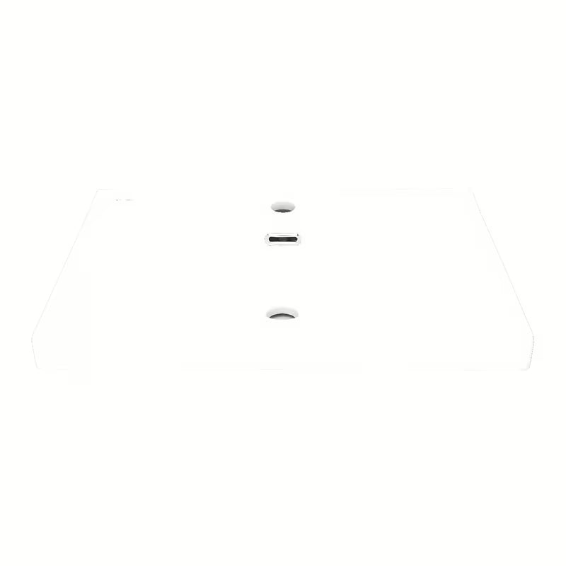 Bijeli sjajni keramički umivaonik za kupaonski ormarić SAT B-Way s sa središnjim otvorom pro slavinu i preljevom.