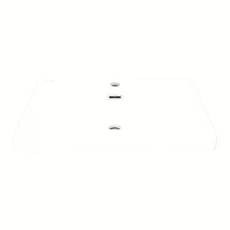 Bijeli sjajni keramički umivaonik za kupaonski ormarić SAT B-Way s sa središnjim otvorom pro slavinu i preljevom.