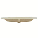 Bijeli keramički umivaonik za kupaonski ormarić SAT B-Way s preljevom i otvorom pro slavinu u sredini