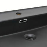 Namještajni keramički umivaonik SAT B-Way u mat crnoj boji s otvorom pro za slavinu u sredini