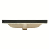 Sjajni crni keramički umivaonik za kupaonski ormarić SAT B-Way s četvrtastog oblika, s otvorom pro slavinu u sredini i preljevom.