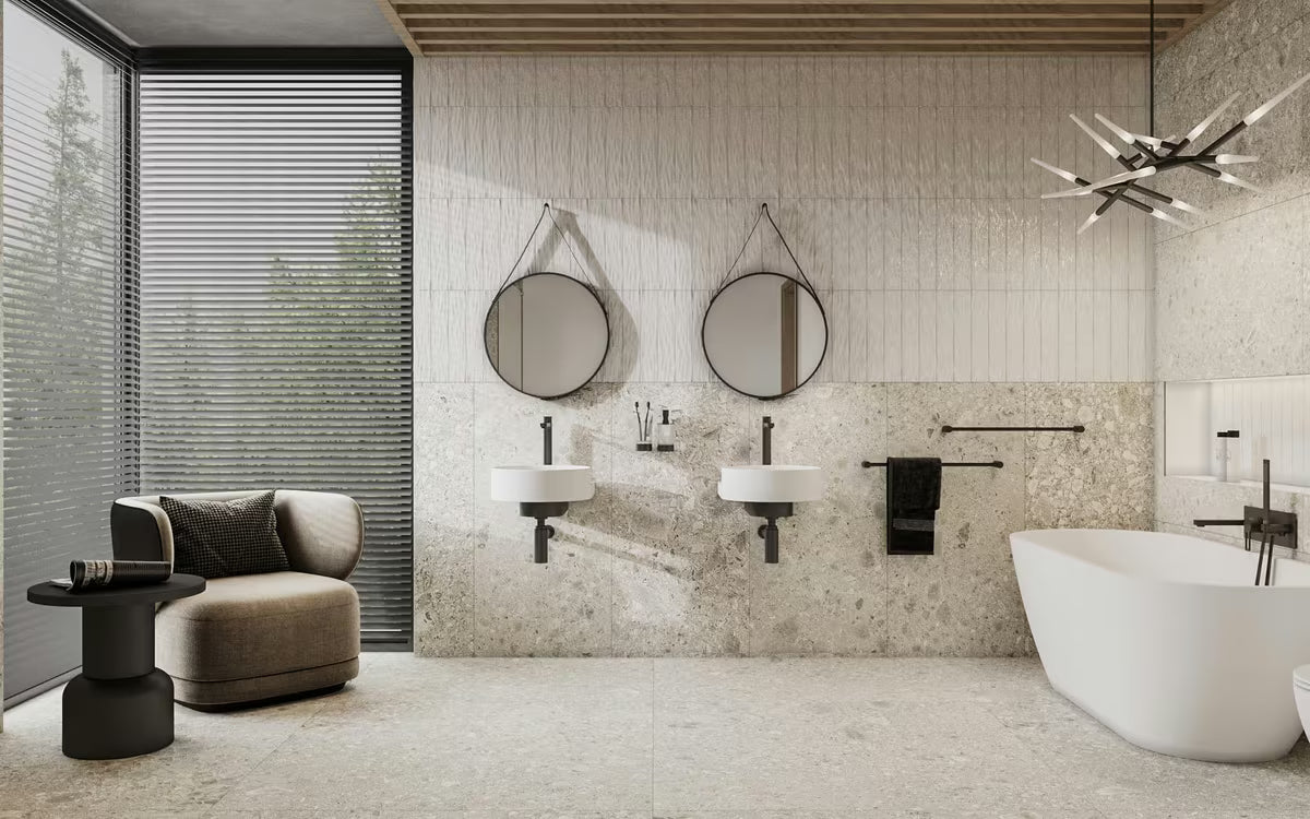 Zidni držač čaša SAT B-Way R u crnoj izvedbi s jednostavnim elegantnim dizajnom.