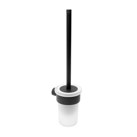 Zidna ČETKA za Wc SAT B-Way R u mat crnoj boji sa zaobljenim minimalističkim dizajnom.