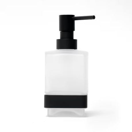 Crni zidni dozator sapuna SAT B-Way S jednostavnog elegantnog dizajna