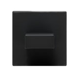 Zidni kupaonski kukica SAT B-Way S u crnoj mat izvedbi od aluminija