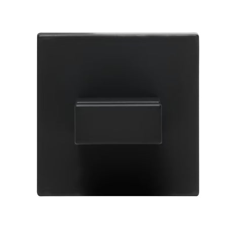 Zidni kupaonski kukica SAT B-Way S u crnoj mat izvedbi od aluminija