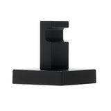 Zidni kupaonski kukica SAT B-Way S u crnoj mat izvedbi od aluminija