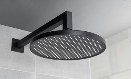Nadglavni tuš SAT B-Way u mat crnoj izvedbi promjera 25,4 cm