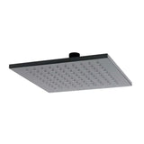 Kvadratna nadglavni tuš SAT B-Way 20x20 cm u mat crnoj boji s metalnom izvedbom