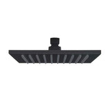 Kvadratna nadglavni tuš SAT B-Way 20x20 cm u mat crnoj boji s metalnom izvedbom
