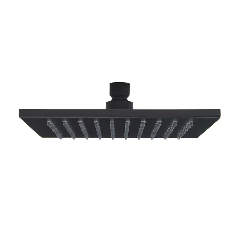 Kvadratna nadglavni tuš SAT B-Way 20x20 cm u mat crnoj boji s metalnom izvedbom