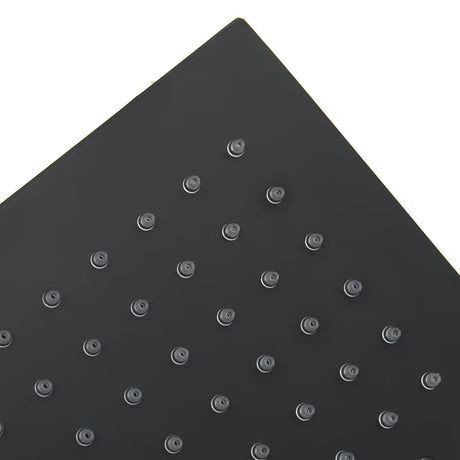 Kvadratna nadglavni tuš SAT B-Way 20x20 cm u mat crnoj boji s metalnom izvedbom