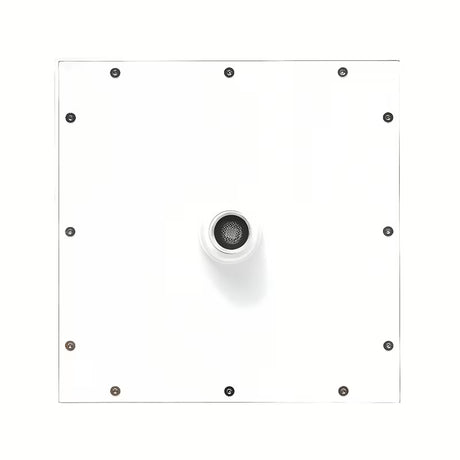 Bijela mat nadglavni tuš SAT B-Way, kvadratna 200 x 200 mm s jednim mlazom.