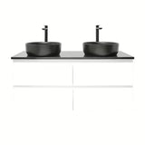 Viseća kupaonski ormarić s umivaonikom SAT B-Way u bijeloj boji, visoki sjaj 119x45x50 cm