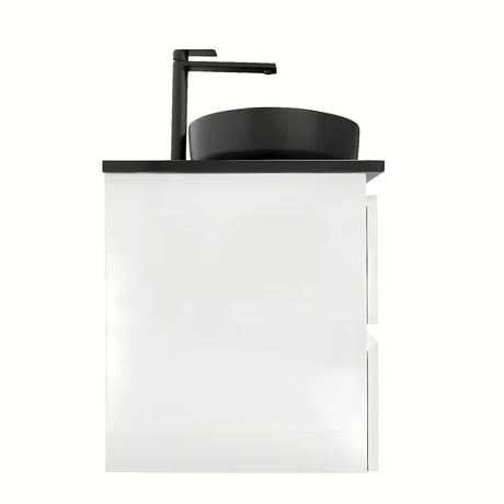 Viseća kupaonski ormarić s umivaonikom SAT B-Way u bijeloj boji, visoki sjaj 119x45x50 cm