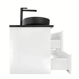 Viseća kupaonski ormarić s umivaonikom SAT B-Way u bijeloj boji, visoki sjaj 119x45x50 cm