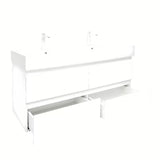 Viseća kupaonski ormarić s umivaonikom SAT B-Way u bijeloj boji, visoki sjaj