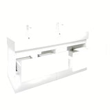 Viseća kupaonski ormarić s umivaonikom SAT B-Way u bijeloj boji, visoki sjaj