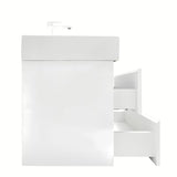 Viseća kupaonski ormarić s umivaonikom SAT B-Way u bijeloj boji, visoki sjaj