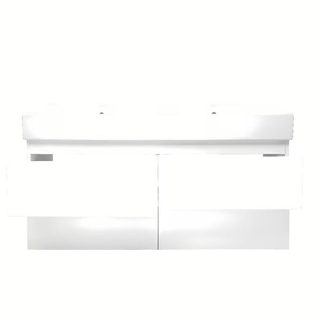 Viseća kupaonski ormarić s dvostrukim umivaonikom SAT B-Way u bijeloj boji s četiri ladice