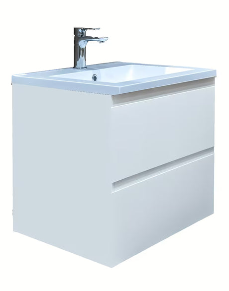 Viseća kupaonski ormarić s umivaonikom SAT B-Way u bijeloj boji sa sjajnom površinom