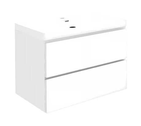 Viseća kupaonski ormarić s keramičkim umivaonikom SAT B-Way u sjajnoj bijeloj boji