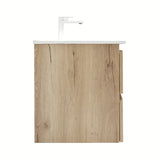 Viseća kupaonski ormarić s umivaonikom SAT B-Way u dekoru hrasta s dvije ladice