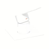 Podžbukna jednoručna baterija miješalica za tuš SAT B-Way u mat bijeloj boji s minimalističkim dizajnom.