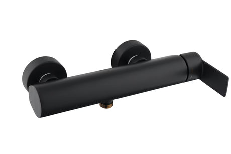 Jednoručna Baterija zidna miješalica za tuš SAT B-Way u mat crnoj završnoj obradi bez tuš seta.