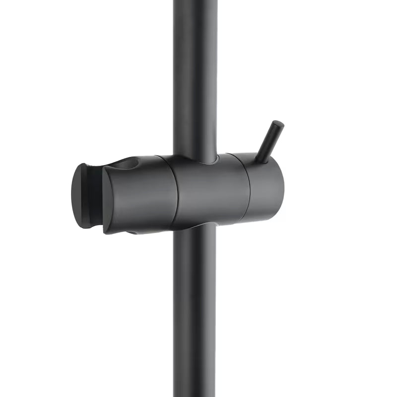 Tuš set SAT B-Way u mat crnoj boji s ručnim tušem, šipkom s podesivim klizačem i crijevom 1,5 m.