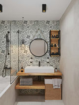 Tuš set SAT B-Way u mat crnoj boji s ručnim tušem, šipkom s podesivim klizačem i crijevom 1,5 m.