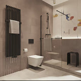 Tuš set SAT B-Way u mat crnoj boji s ručnim tušem, šipkom s podesivim klizačem i crijevom 1,5 m.