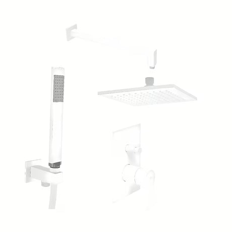 Podžbukni tuš sustav SAT B-Way u bijeloj mat boji pro za modernu kupaonicu