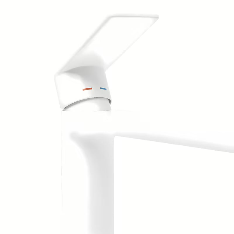 Visoka miješalica za Umivaonik SAT B-Way u bijeloj mat izvedbi bez odvoda