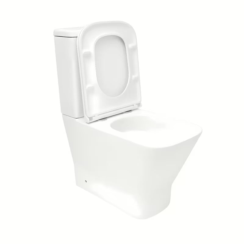 Bijeli WC kombi SAT B-Way s vrtložnim ispiranjem, vodokotlićem i sjedalom sa soft Close