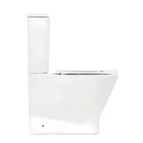 Bijeli WC kombi SAT B-Way s vrtložnim ispiranjem, vodokotlićem i sjedalom sa soft Close