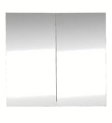 Bijeli ormarić s ogledalom SAT B-Way 80 x 75 cm za kupaonicu s mogućnošću lijevog i desnog otvaranja.