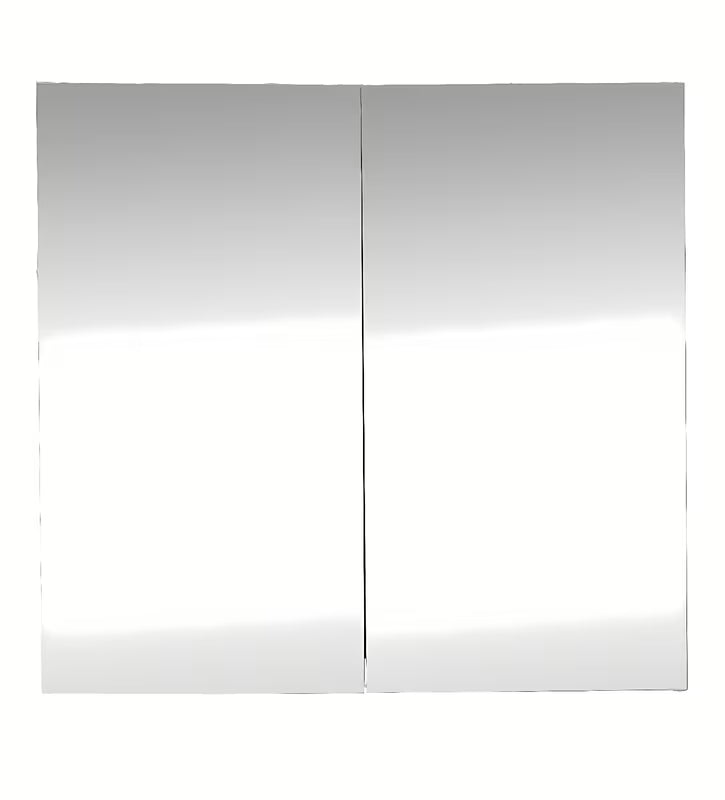 Bijeli ormarić s ogledalom SAT B-Way 80 x 75 cm za kupaonicu s mogućnošću lijevog i desnog otvaranja.