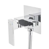 SAT Chrome podžbukna miješalica za bide u krom izvedbi s bide tušem i crijevom za tuš