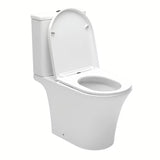 Bijeli samostojeći  WC kombi SAT Brevis s vodokotlićem, WC daskom soft Close i dvokoličinskim ispiranjem