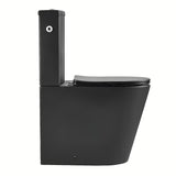 Samostojeći  WC kombi SAT Brevis u crnoj mat boji s rimless školjkom i sjedalom soft Close.