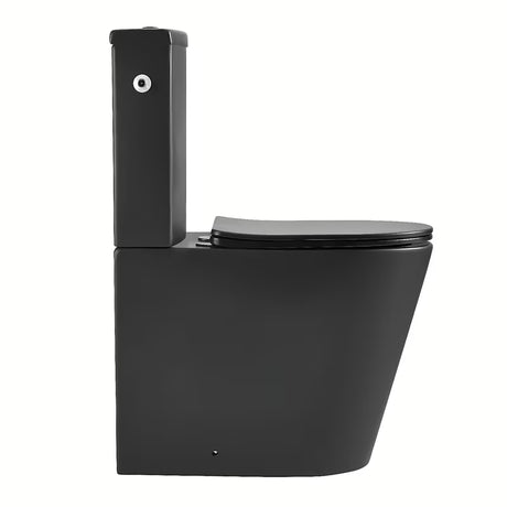Samostojeći  WC kombi SAT Brevis u crnoj mat boji s rimless školjkom i sjedalom soft Close.
